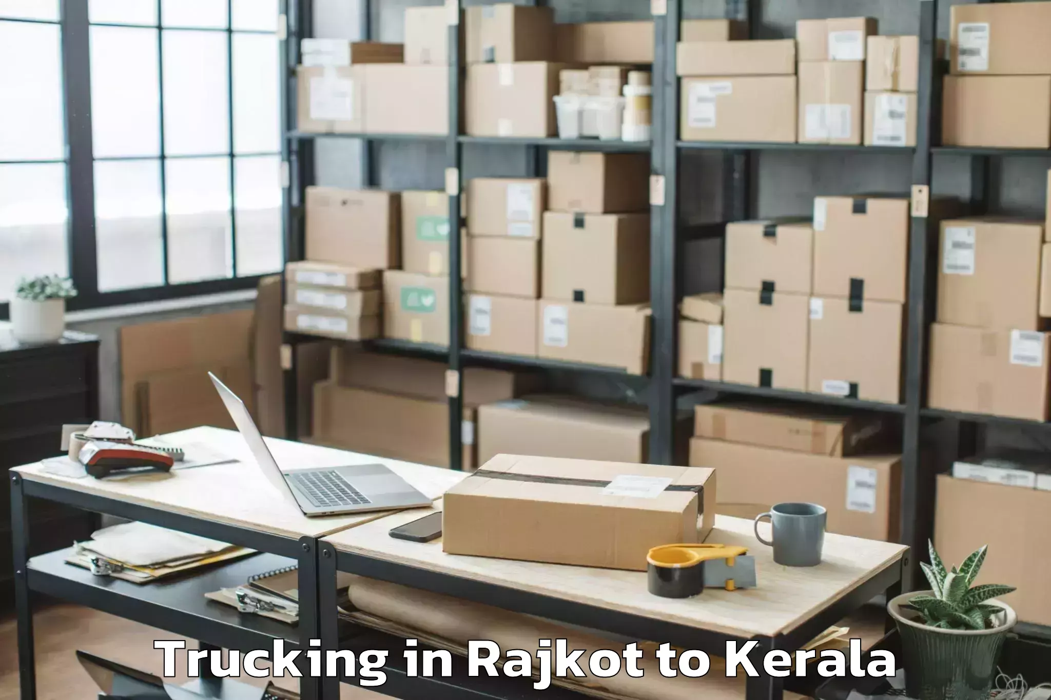 Professional Rajkot to Aroor Trucking